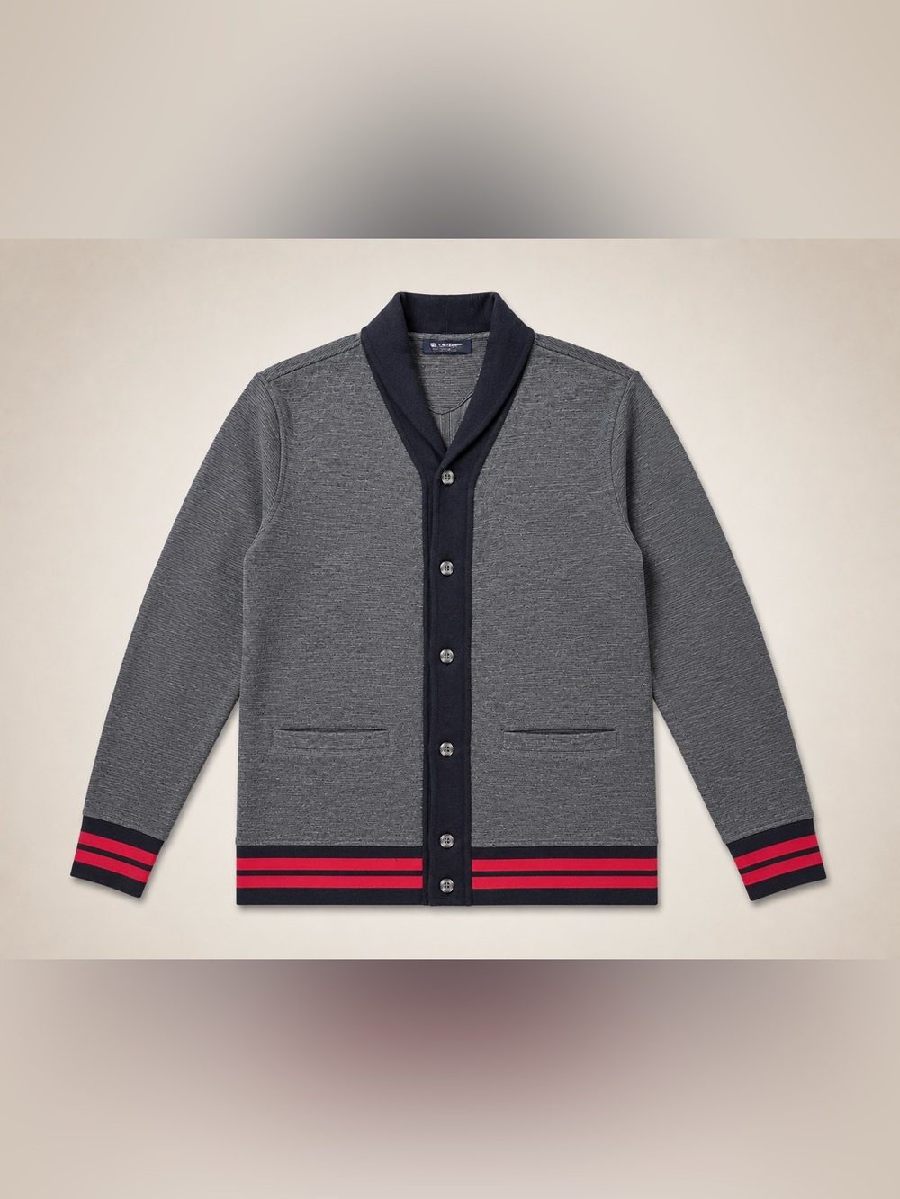 Daniel Cremieux Dark Gray and Light Gray Knit Sweater
